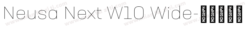 Neusa Next W10 Wide字体转换